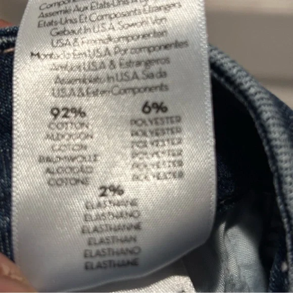 MOTHER The Looker Two Step Ankle Fray Jeans Skunk at the Tea Party sz 30 HEMMED - Picture 12 of 16